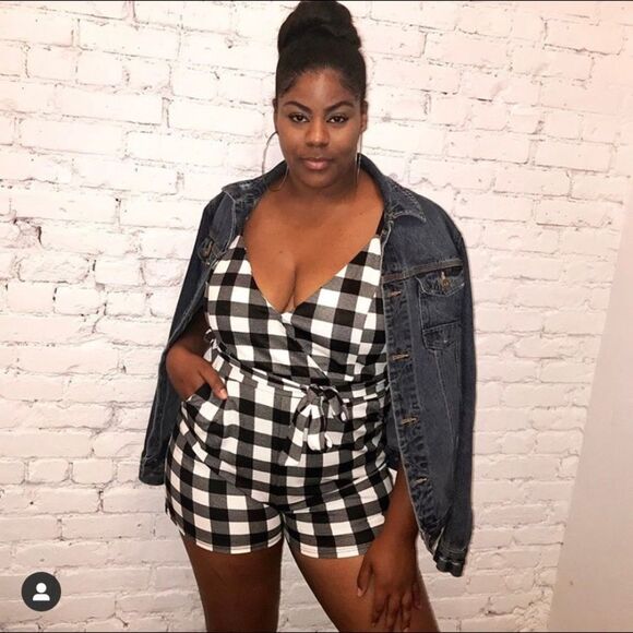 Other - Plaid Romper